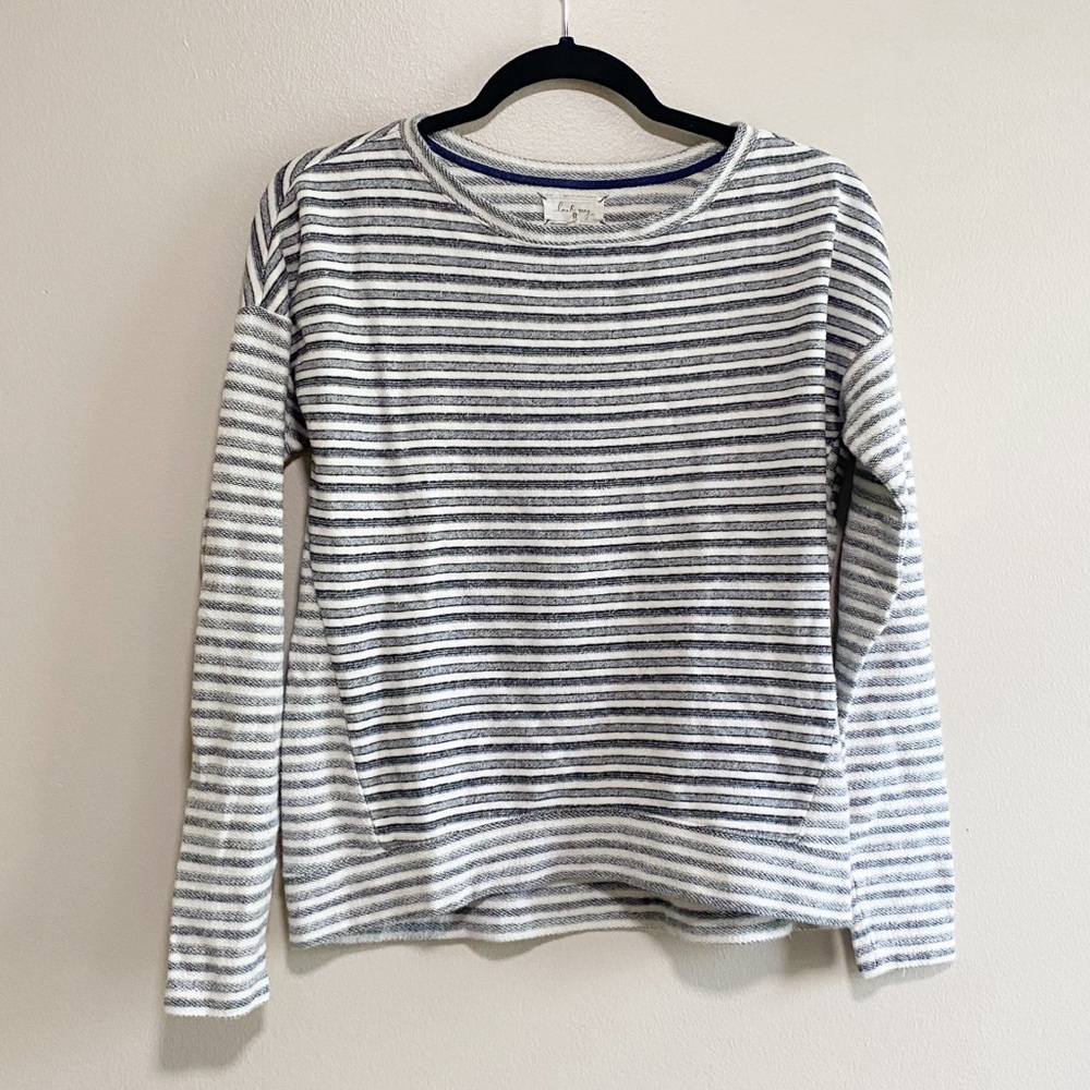 Lou & Grey Cozy Striped Sweater Size Small